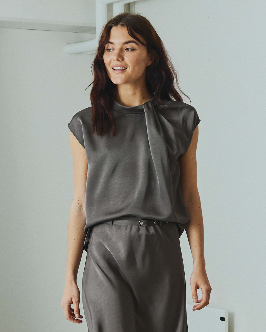 Elvira satin blouse