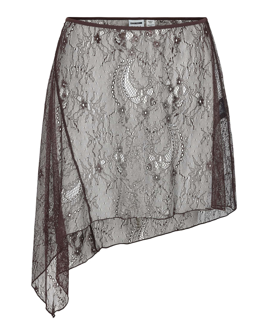 NMIDA ELASTICATED LACE SKIRT