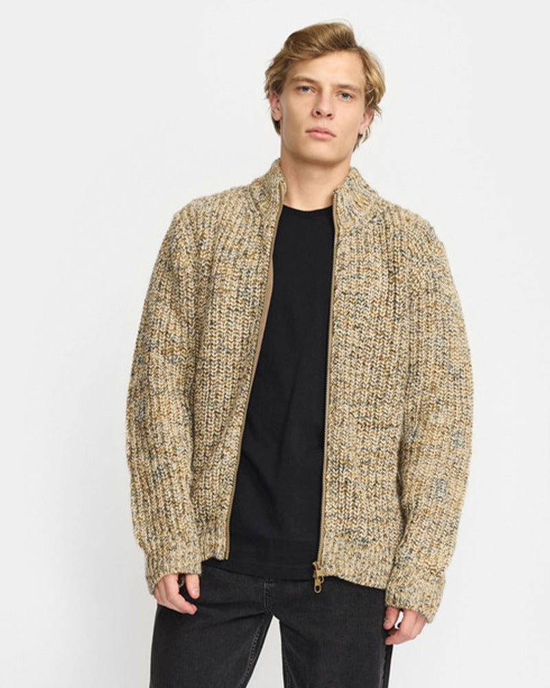 Zipped Knit Cardigan