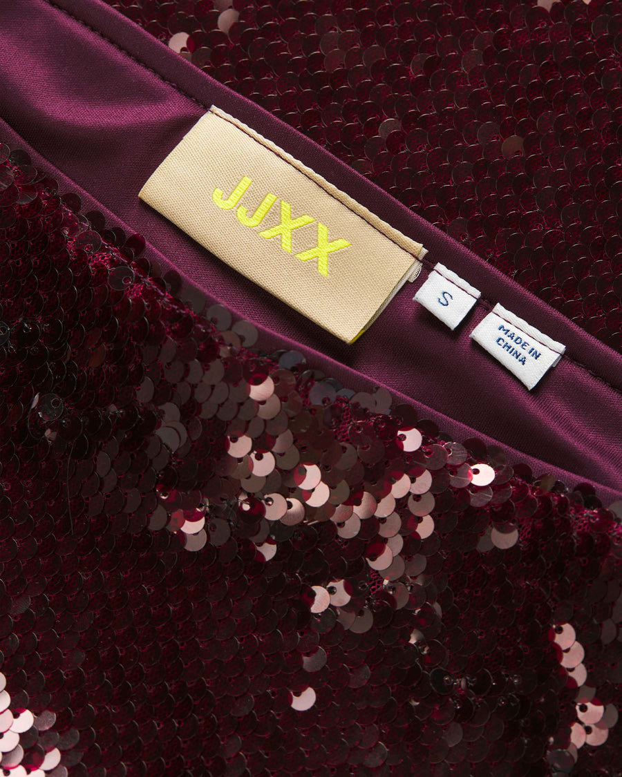 JXSIA TARA SEQUIN MINI SKIRT