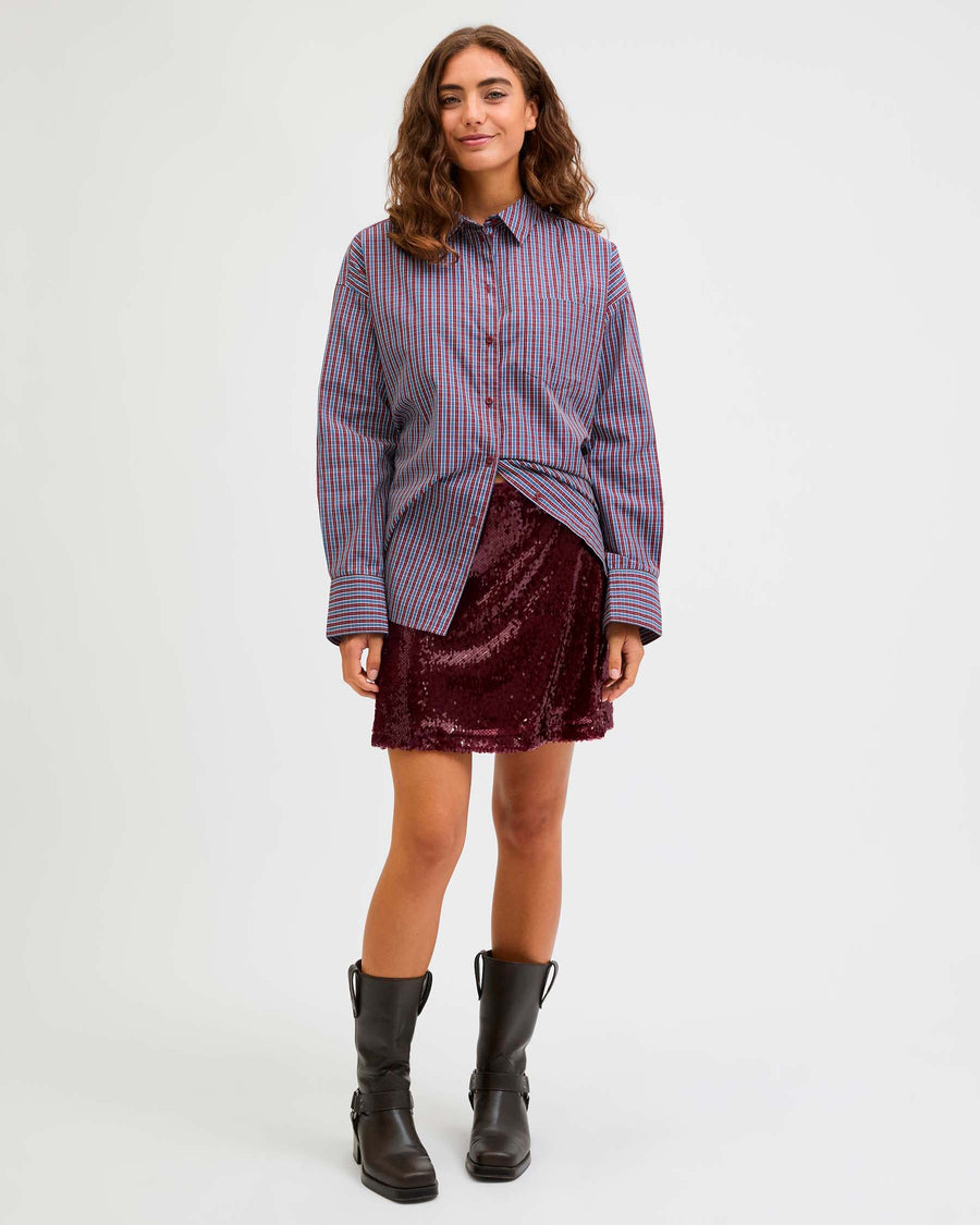 JXSIA TARA SEQUIN MINI SKIRT
