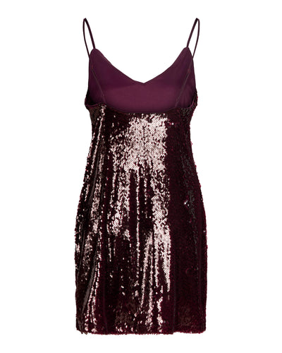 JXSIA SEQUIN SL V-NECK DRESSThumbnail 