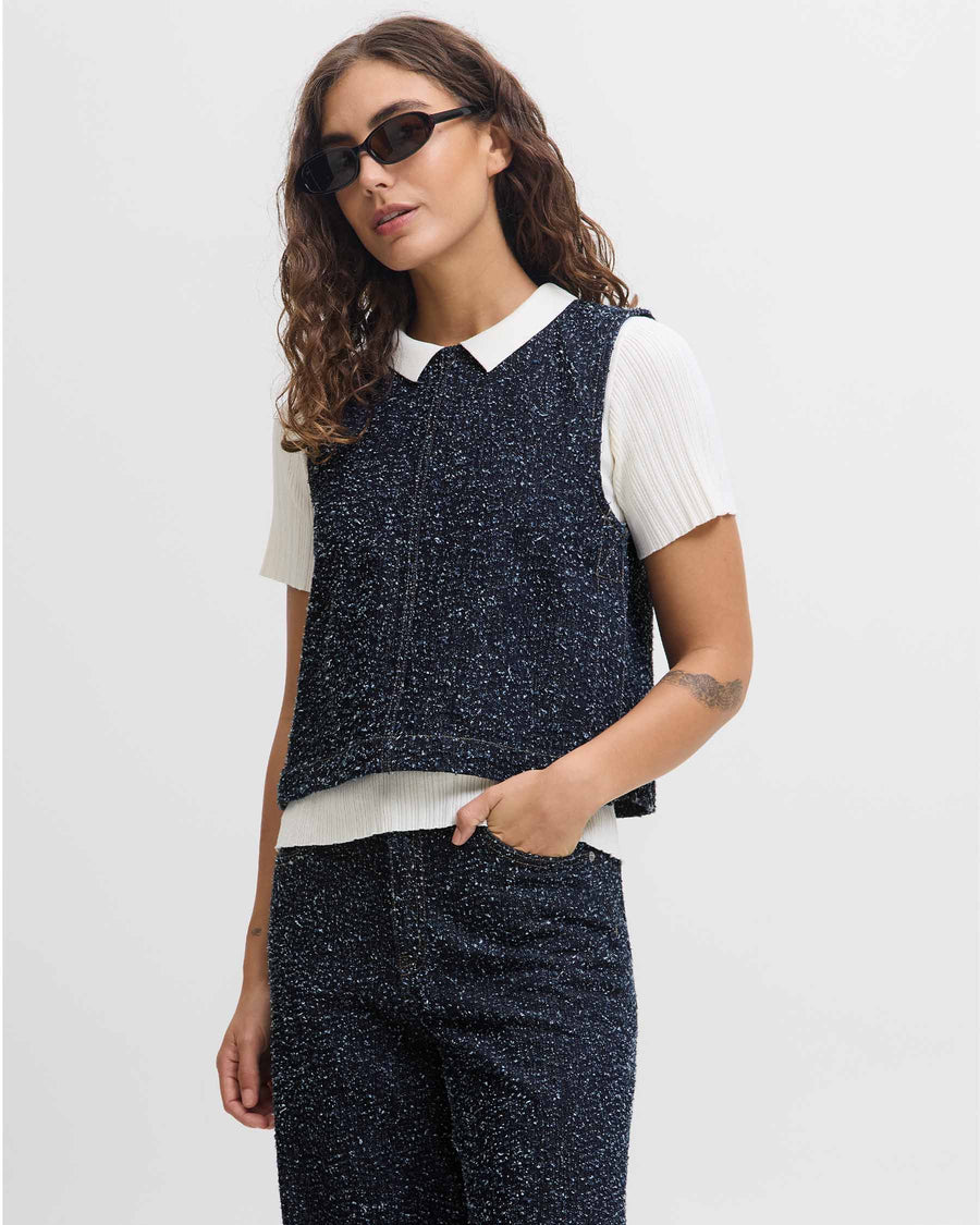JXHELLA DENIM TOP