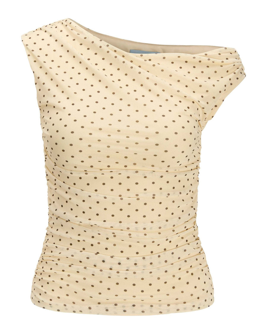 JXELVIRA MESH DRAPY TOP