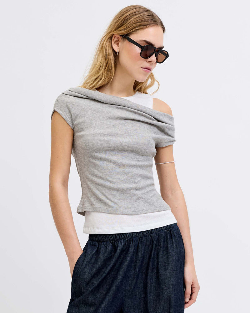 JXHENNA OFF LAYERING TOP