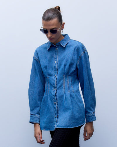 VISIKKA L/S DENIM SHIRTThumbnail 