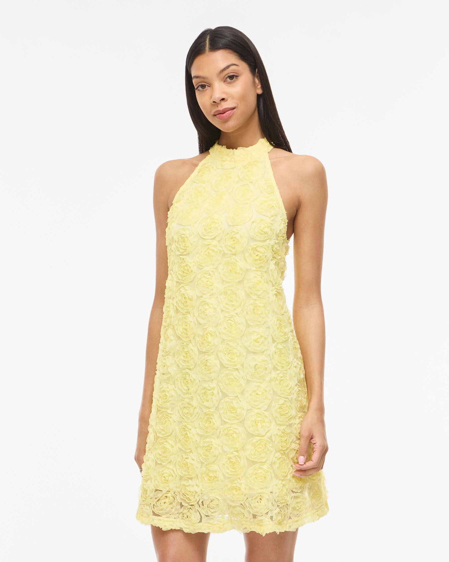 VIGLORY HALTER NECK DRESS