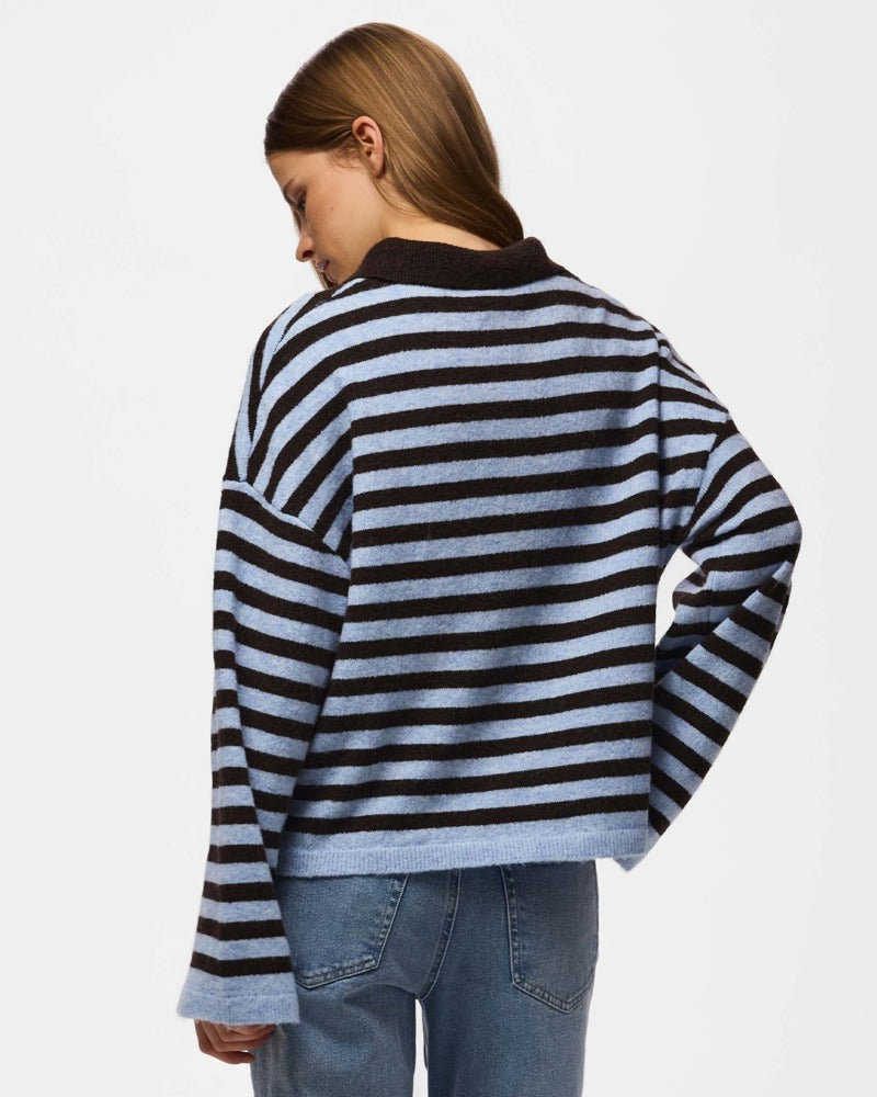 PCCHARLOT LOOSE COLLAR KNIT