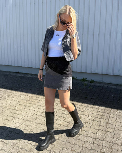 NMOREGON MID RISE DENIM SKIRTThumbnail 