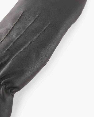 Pcnellie leather mittensThumbnail 