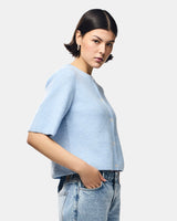 Pcsilly ss o-neck knit