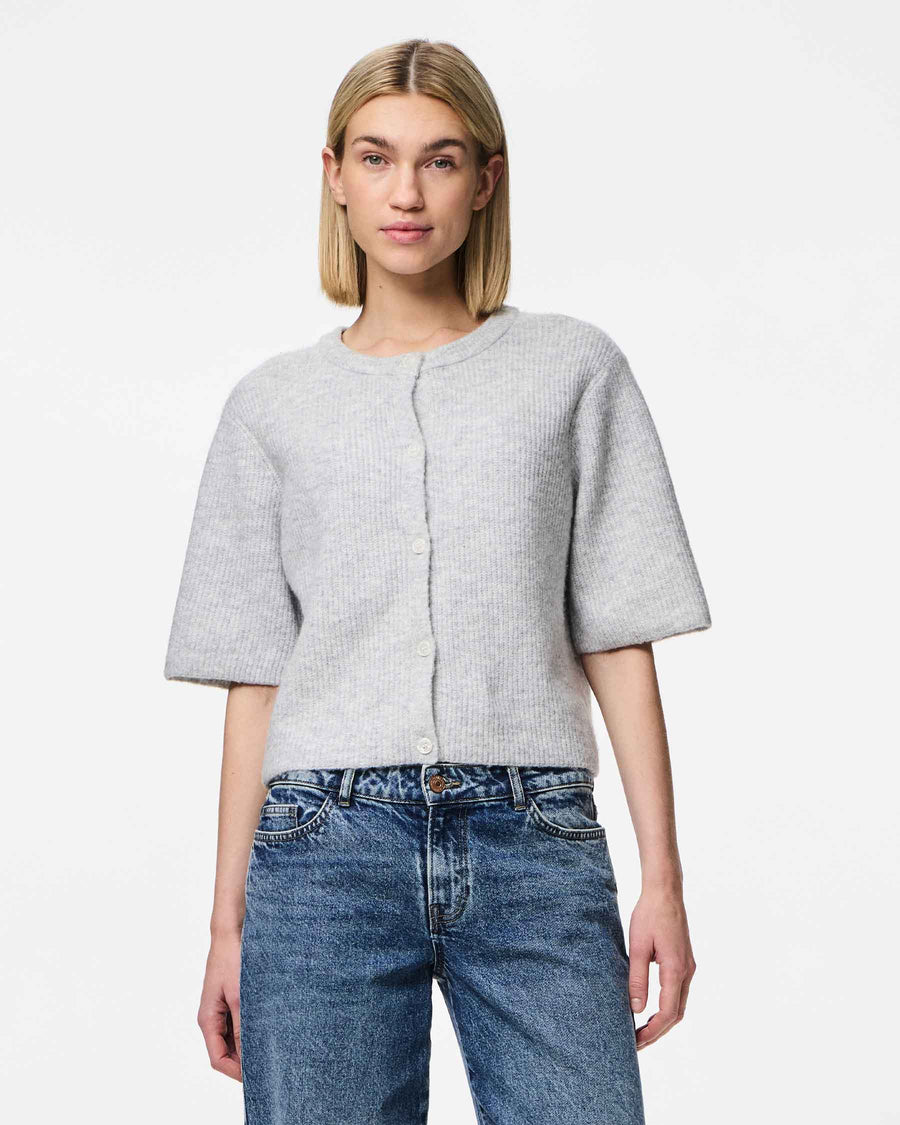 Pcsilly ss o-neck knit