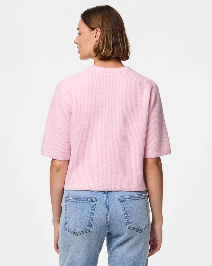 Pcsilly ss o-neck knit