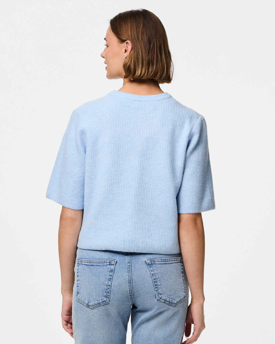 Pcsilly ss o-neck knit