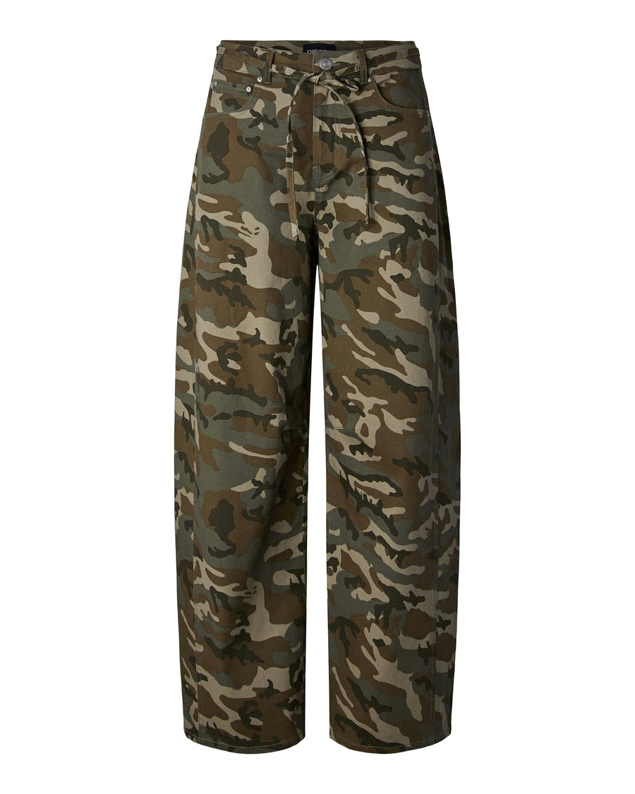PCMIMMI TIE BARREL JEANS