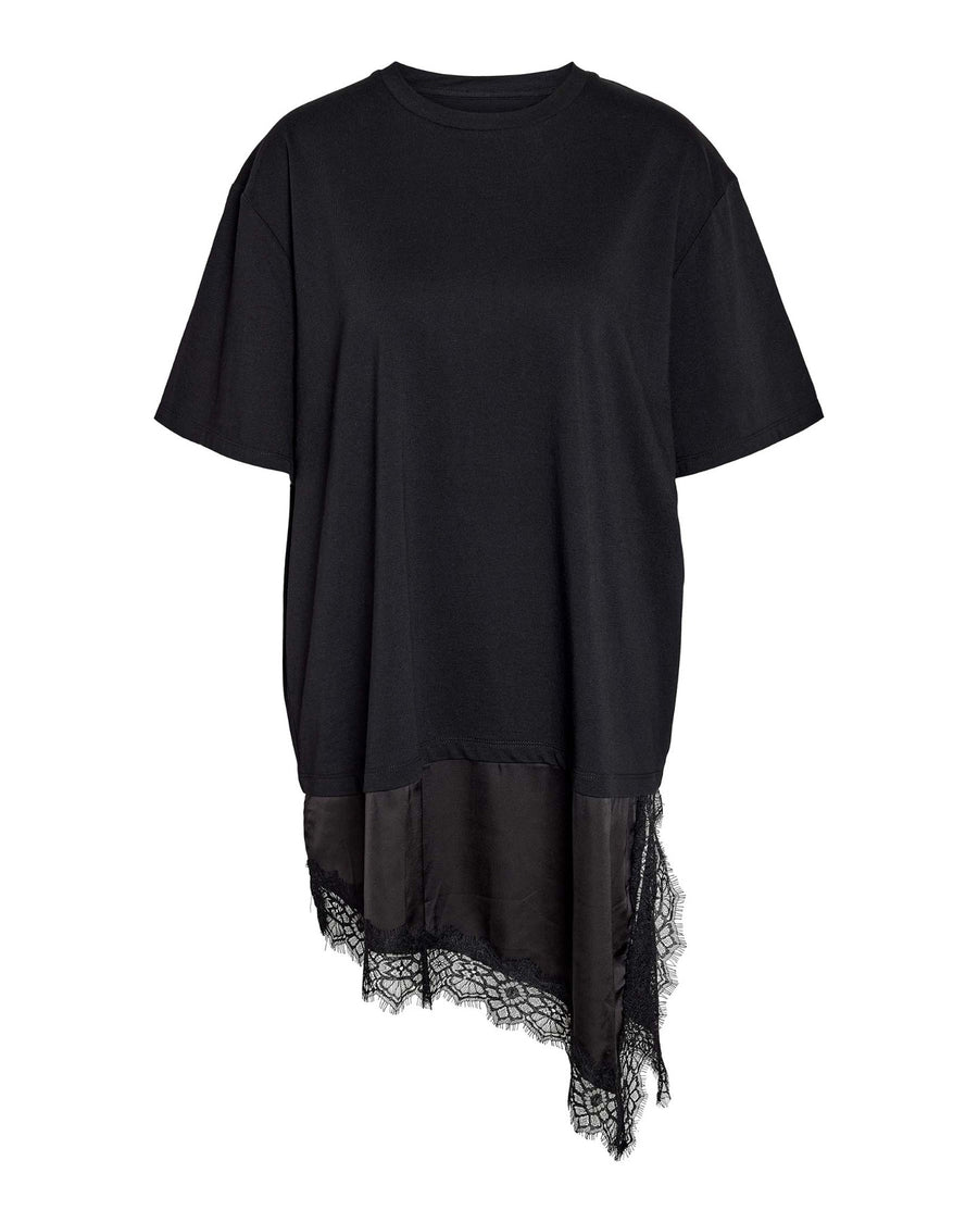 NMFILLA OVERSIZE SATIN LACE TEE
