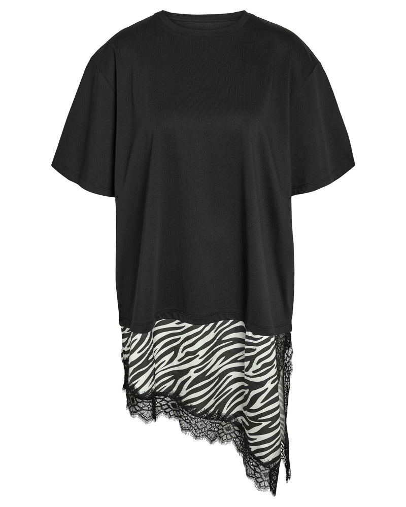 NMFILLA S/S OVERSIZE SATIN