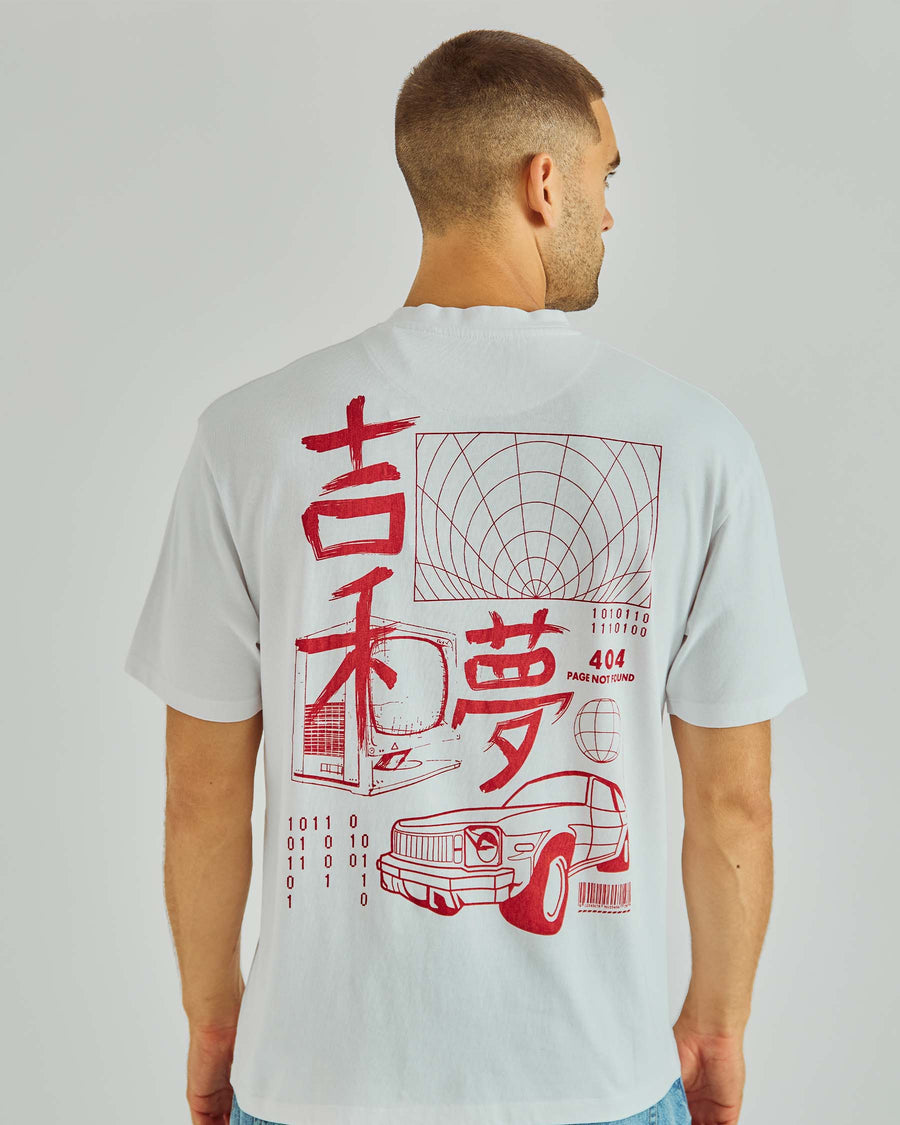 Printed dyed tee