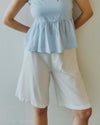 Purnelly linen shorts