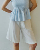 Purnelly linen shorts