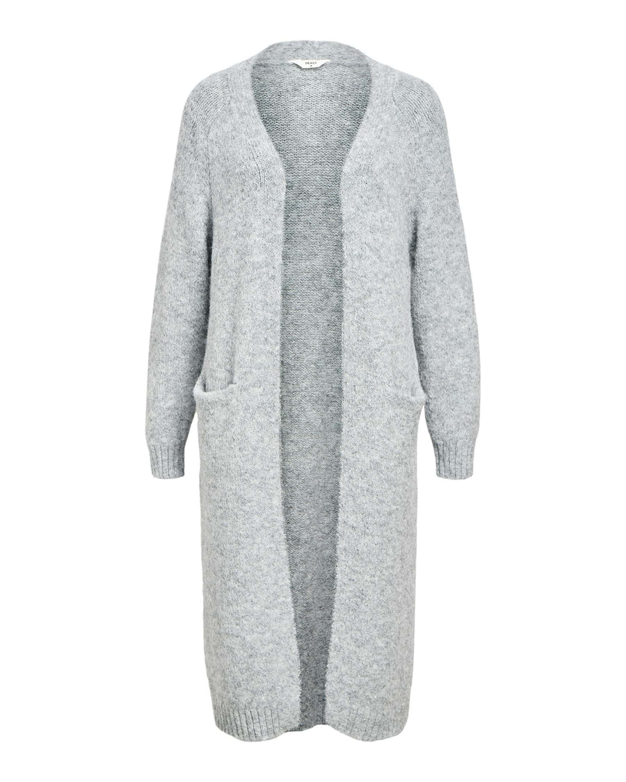 OBJMILU LONG KNIT CARDIGAN