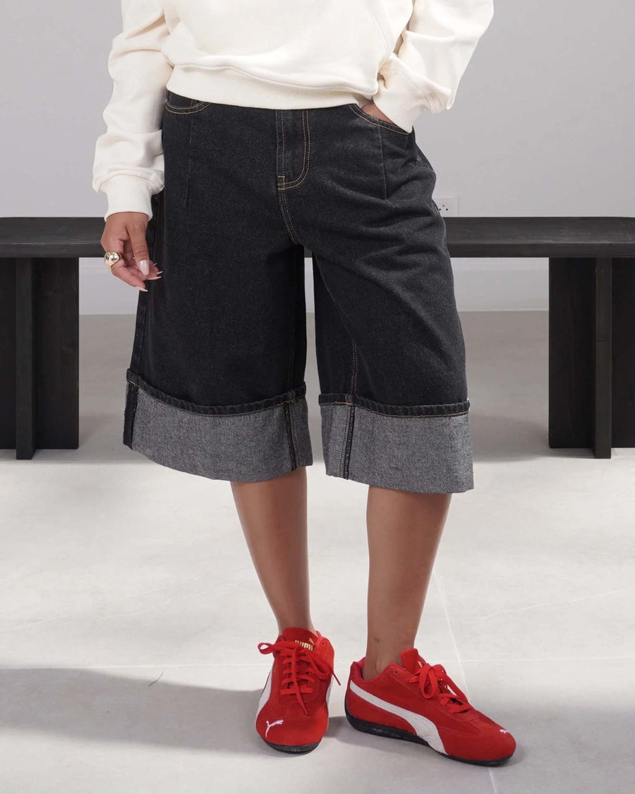 DENIM BIG REVERS SHORT