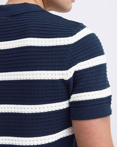 CFDAHLIN SS STRIPED POLO KNITThumbnail 