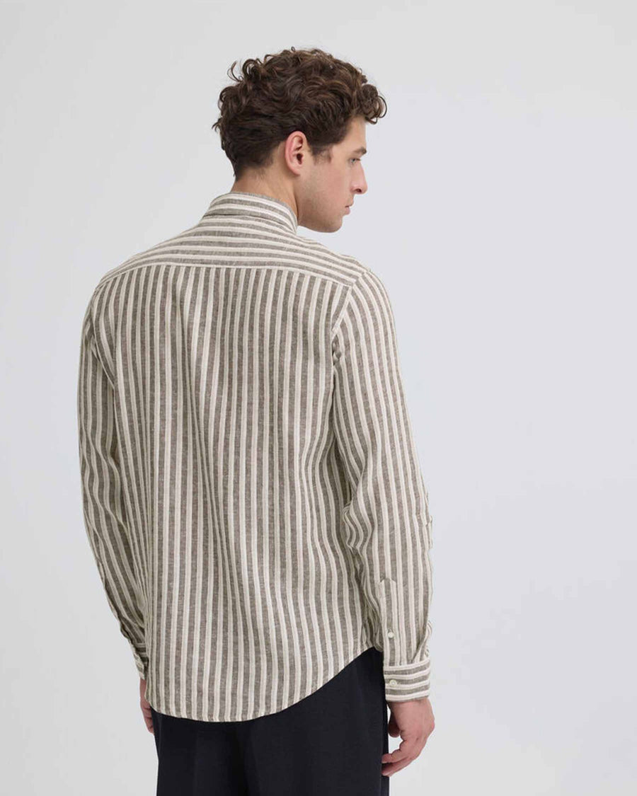 CFRISSA LS STRIPED LINEN