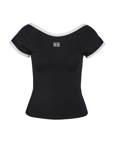 NMTWIN S/S O-NECK CONTRAST TEEThumbnail 