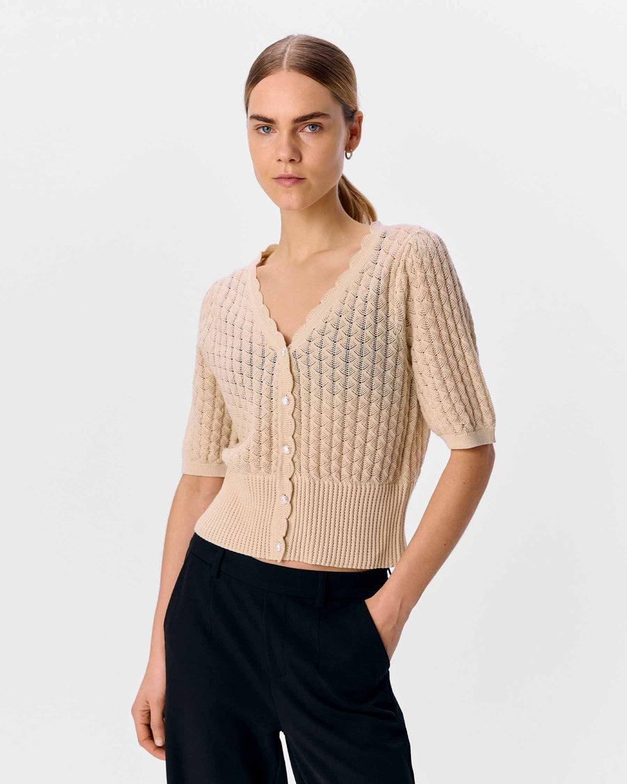 OBJNOEMI KNIT 2/4 CARDIGAN