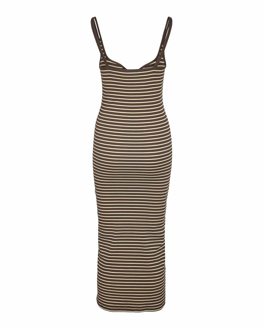 NMJUDY STRIPED MIDI DRESS