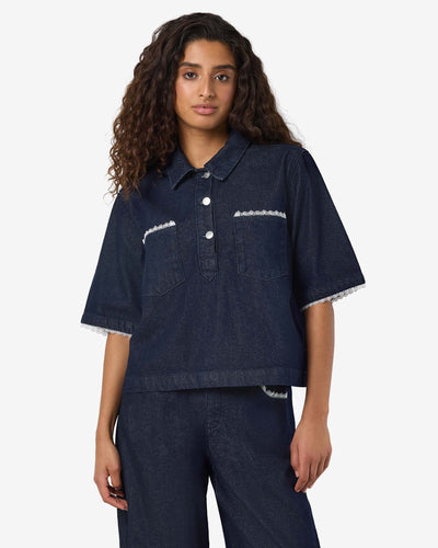 NMINDIE DENIM LACE SHIRTThumbnail 