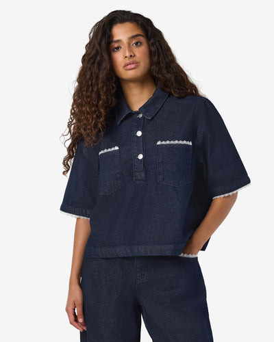 NMINDIE DENIM LACE SHIRTThumbnail 