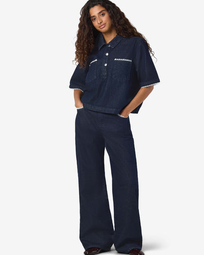 NMINDIE DENIM LACE SHIRTThumbnail 