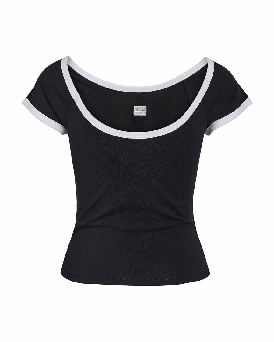 NMTWIN S/S O-NECK CONTRAST TEE