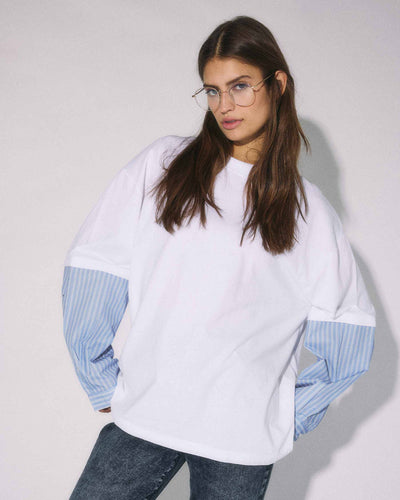 NMFREJA BELLE L/S MIX SHIRTThumbnail 