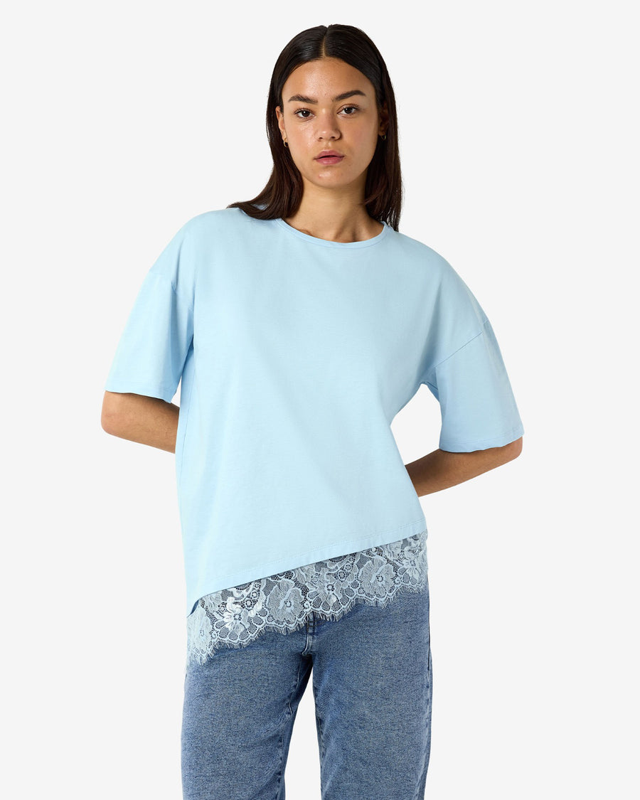 NMEASY LACE DETAIL T-SHIRT