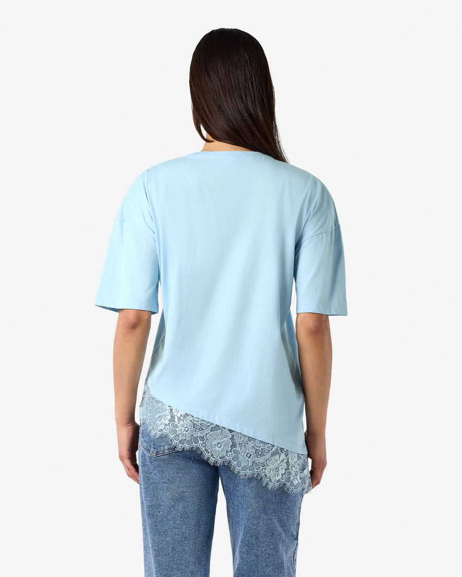 NMEASY LACE DETAIL T-SHIRT