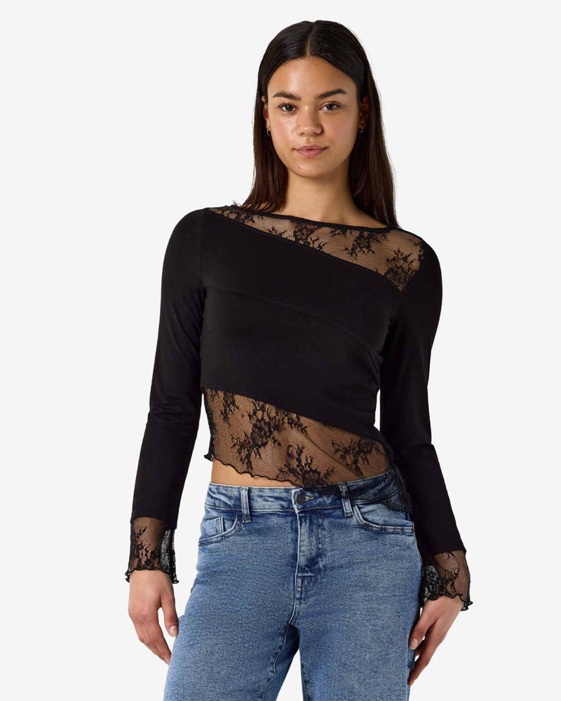 NMTIKA L/S LACE TOP