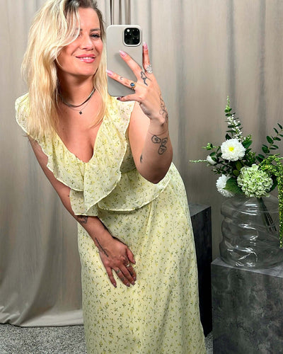 VIMONE S/L MAXI FLOUNCE DRESSThumbnail 