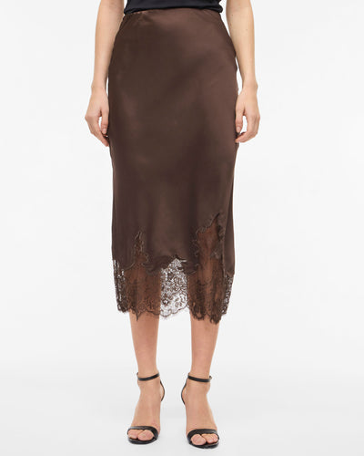 VISABEL HW MIDI LACE SKIRTThumbnail 