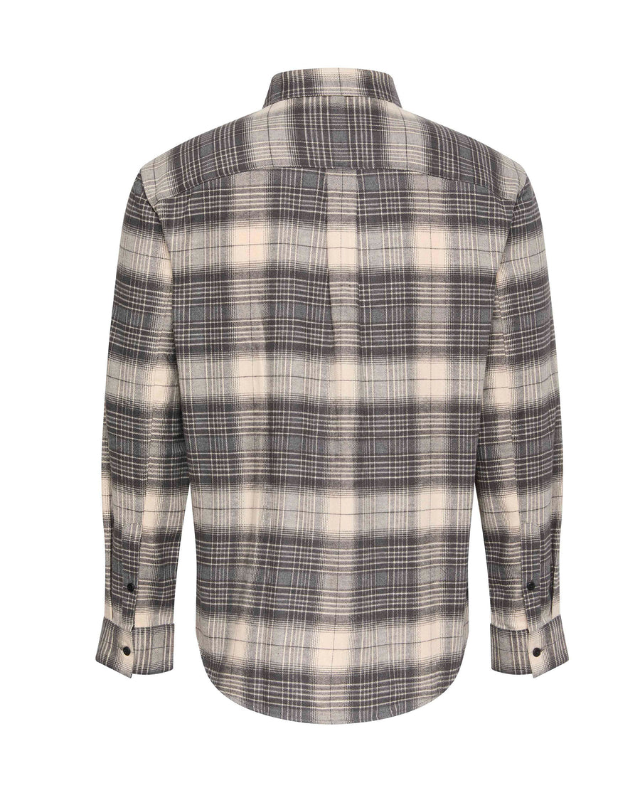 LS BRUSHED PLAID EASY SHIRT