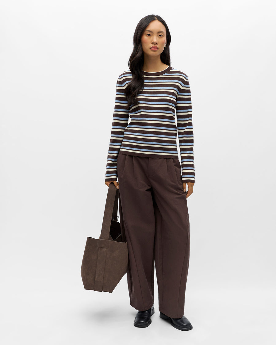 OBJESTER L/S RE KNIT PULLOVER