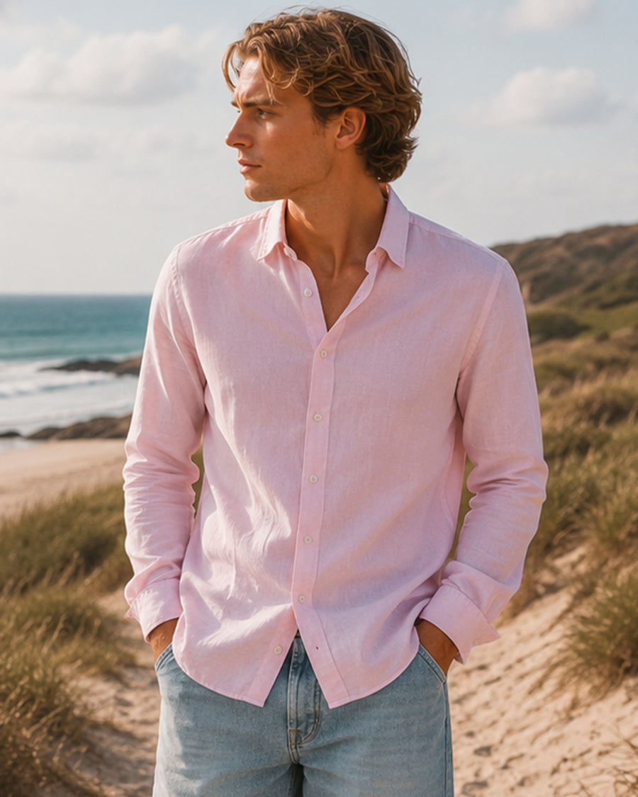 Mario linen shirt ls