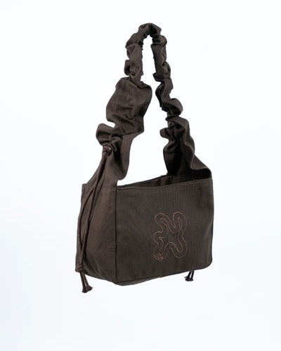 BROWN // RUFFLE MINI SHOPPERThumbnail 