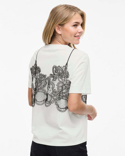 VIRADA S/S LACE DETAIL T-SHIRTThumbnail 