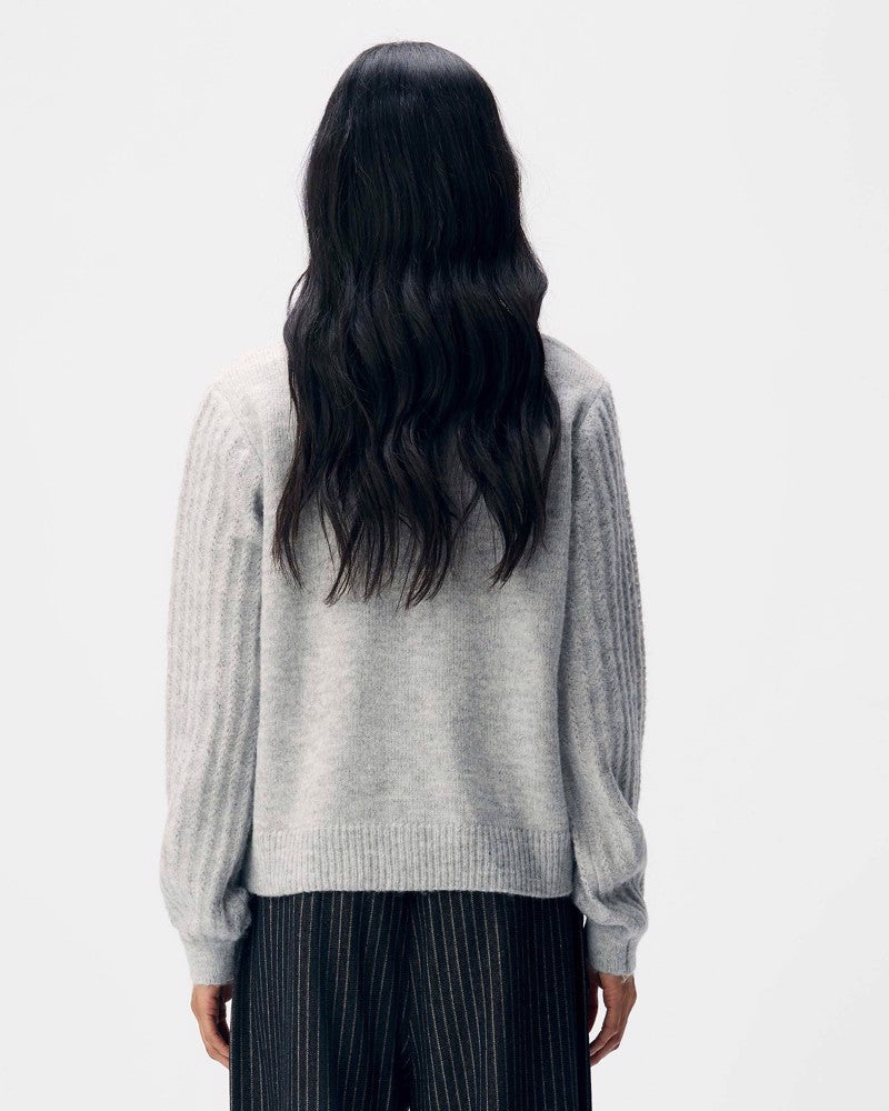 OBJFLORA LS KNIT CARDIGAN