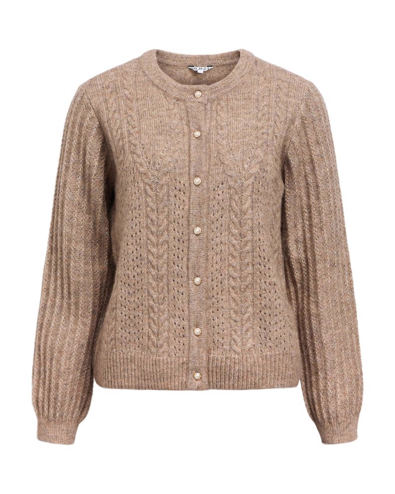 OBJFLORA LS KNIT CARDIGAN