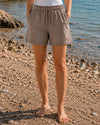 Purmathilda linen shorts