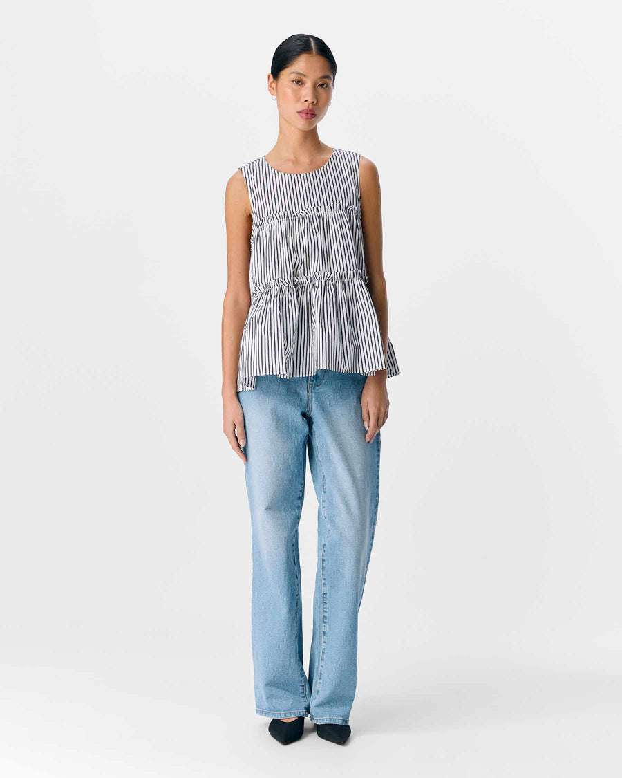 OBJTUTTA S/L LO O-NECK TOP